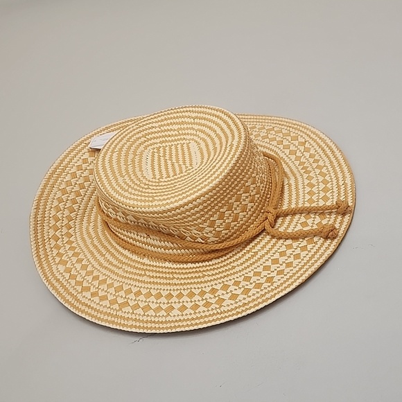 Handmade Women Tape Decor Straw Hat - Picture 2 of 7